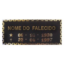 Placa sem Foto com Friso Decorado